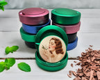 Green Vintage Rose Scented Beauty Snus Storage Case