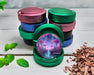 Green Cyberpunk Neon City Sci-Fi Skyline Art Snus Storage Case