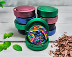 Green Trippy Raven Snus Storage Case