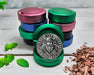 Green Viking Warrior Axe and Runes Snus Storage Case