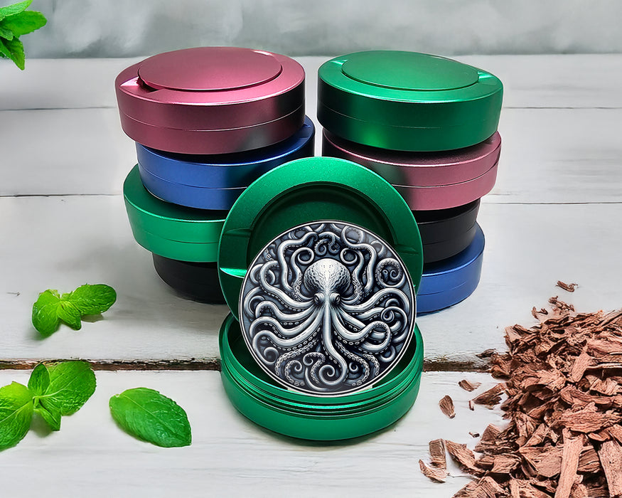 Green Kraken Octopus Zyn Storage Case