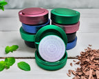 Green Celestial Crystal Energy Grid Snus Storage Case