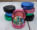 Skeleton Grinder Van Gogh Style Snus Storage Case Pink