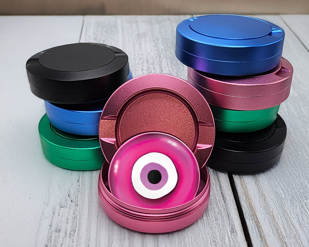 Pink Evil Eye Nazar Amulet Snus Storage Case Pink