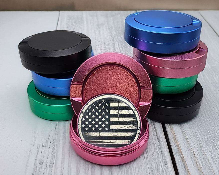 USA Flag American Flag Snus Storage Case Pink