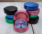 Psychedelic Yggdrasil, Old Norse Tree Of Life Snus Storage Case Pink
