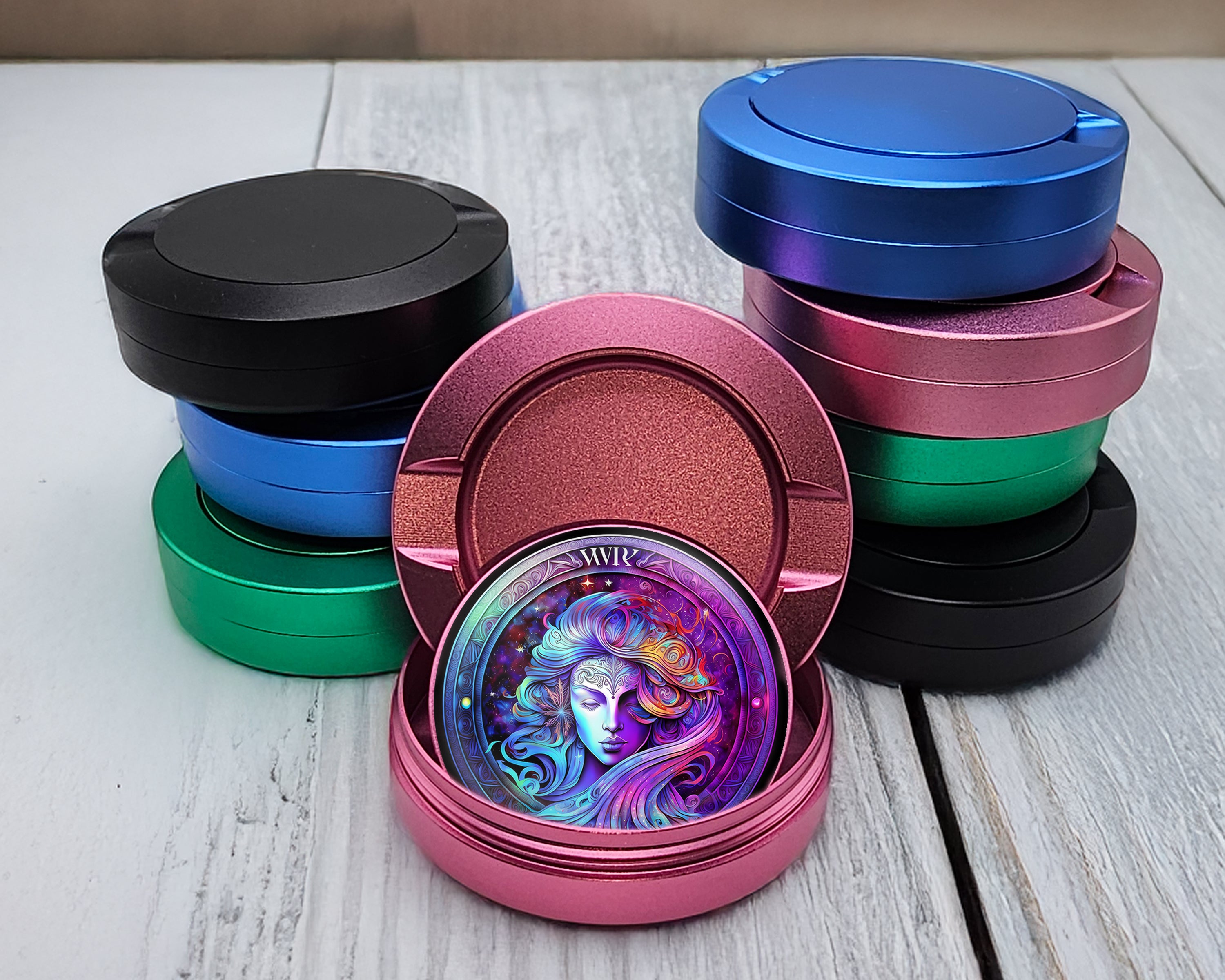 Virgo Zodiac Sign Gift Snus Storage Case Pink