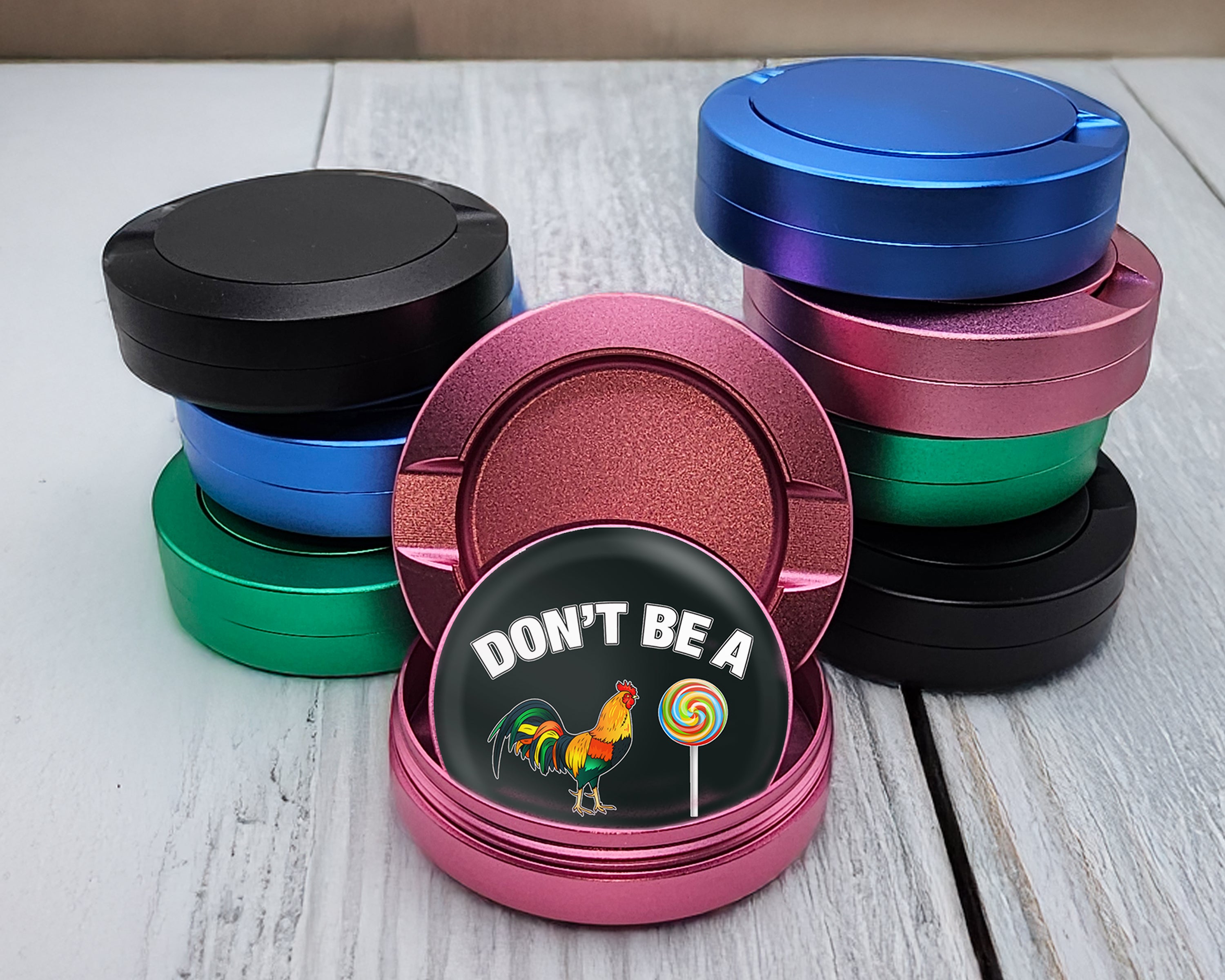 Don't Be A C-ck Lollipop Sucker Snus Storage Case Pink