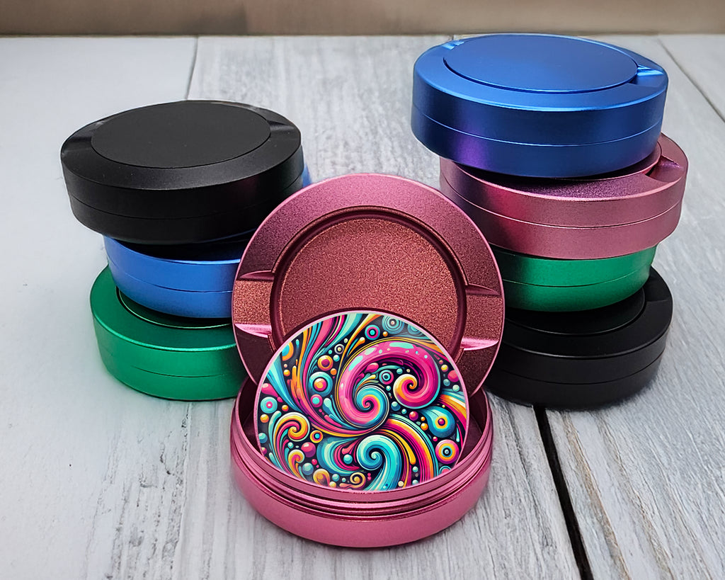 Psychedelic, Vibrant Snus Storage Case Pink
