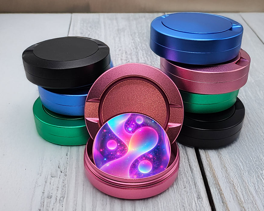 Glowing Lava Lamp Trippy Snus Storage Case Pink