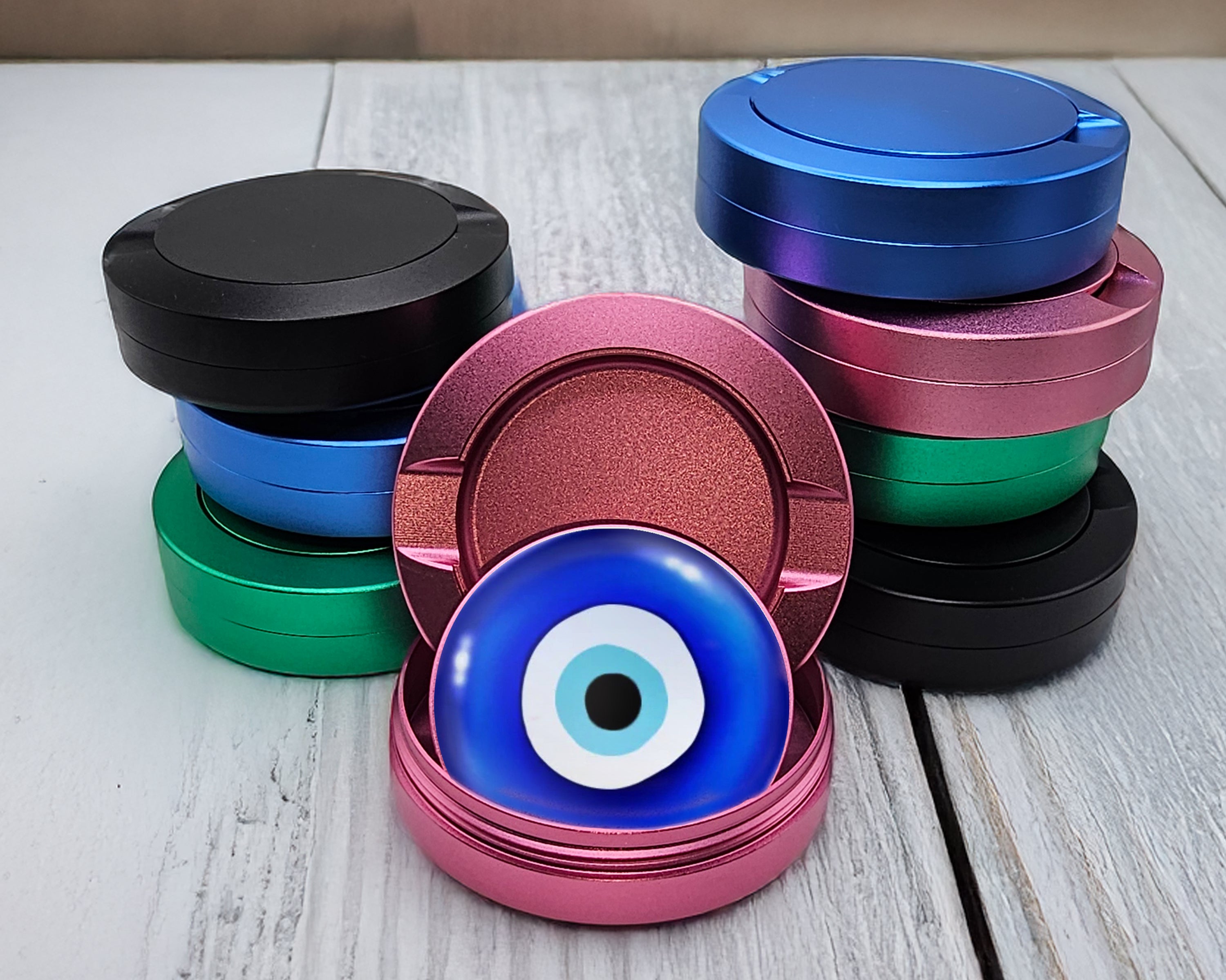 Evil Eye Nazar Azul Snus Storage Case Pink