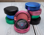 Cyberpunk Winged Circuit Emblem Snus Storage Case Pink