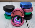 Psychedelic Moon Cat Dreams Snus Storage Case Pink