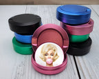 Marilyn Monroe with Pink Bubble Gum Snus Storage Case Pink