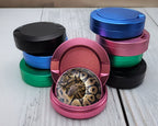 Ball Python Snake Coiled Up Snus Storage Case Pink