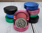 Death Metal Skull and Guitar Snus Storage Case Pink