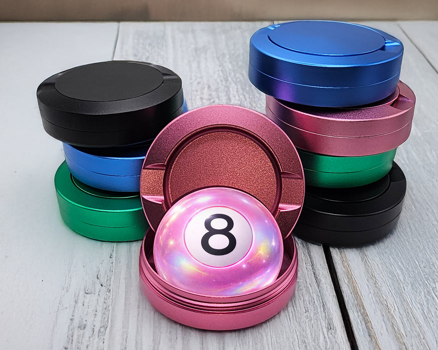 Pink Magic 8 Ball Digital Pop Art Snus Storage Case Pink