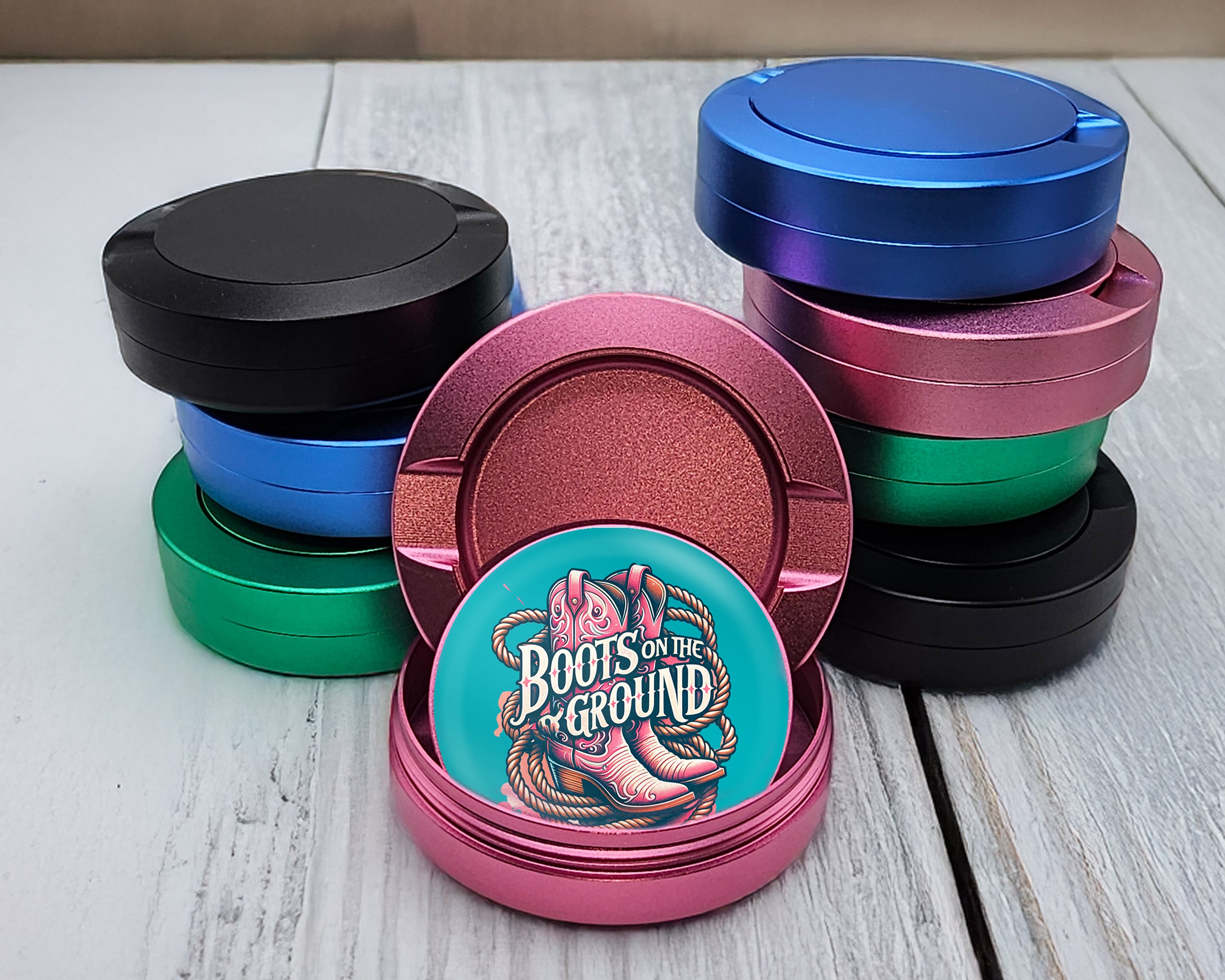 Boots On The Ground Snus Storage Case Pink