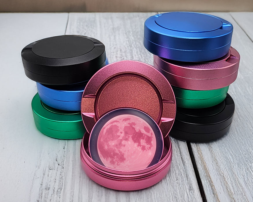 Anime Rose Pink Full Moon Aesthetic Snus Storage Case Pink