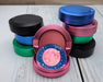 Pink Kawaii Crescent Moon with Stars Snus Storage Case Pink