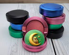 Owl Perched On A Golden Moon Snus Storage Case Pink