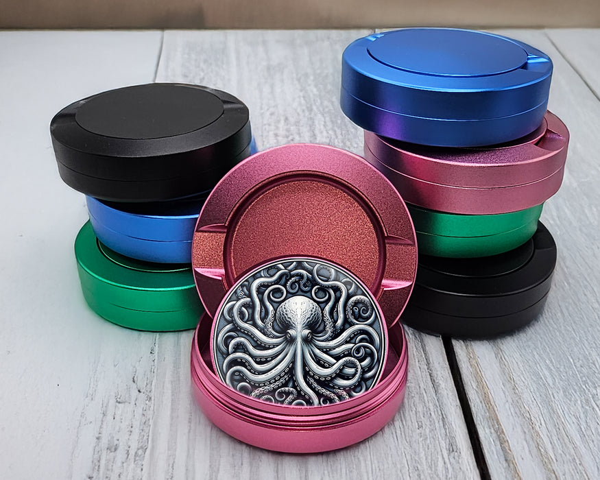 Kraken Octopus Snus Storage Case Pink