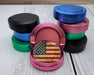 Rustic American Flag Snus Storage Case Pink