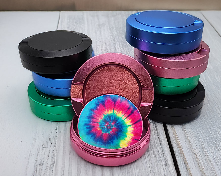 Peace, Love and Tie Dye Snus Storage Case Pink
