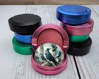 Psychedelic Ravens Goblincore Snus Storage Case Pink