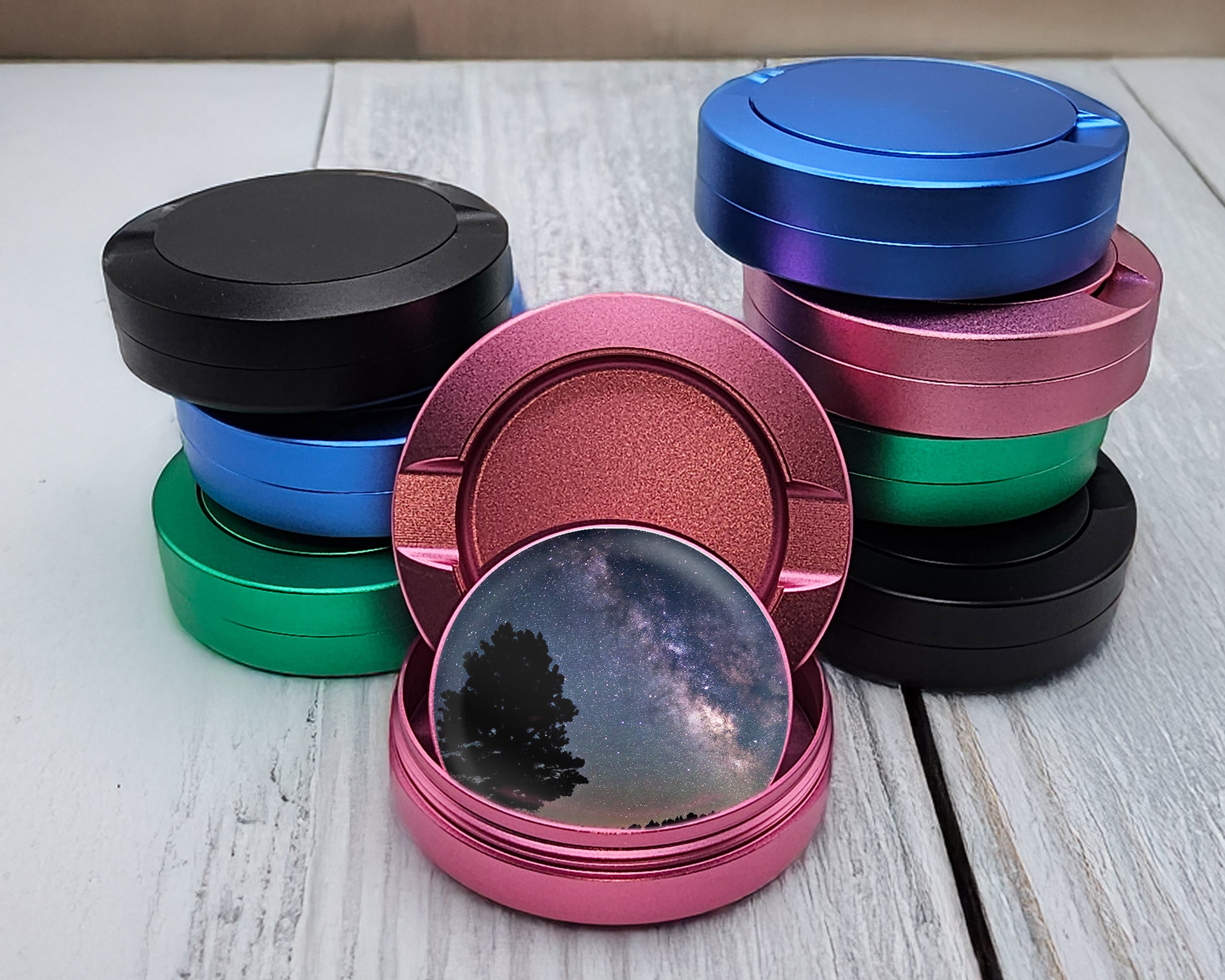 Milky Way Galaxy Snus Storage Case Pink