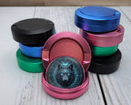 Mystic Lunar Wolf Sigil Snus Storage Case Pink