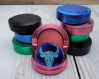 Taurus Zodiac Grinder Snus Storage Case Pink