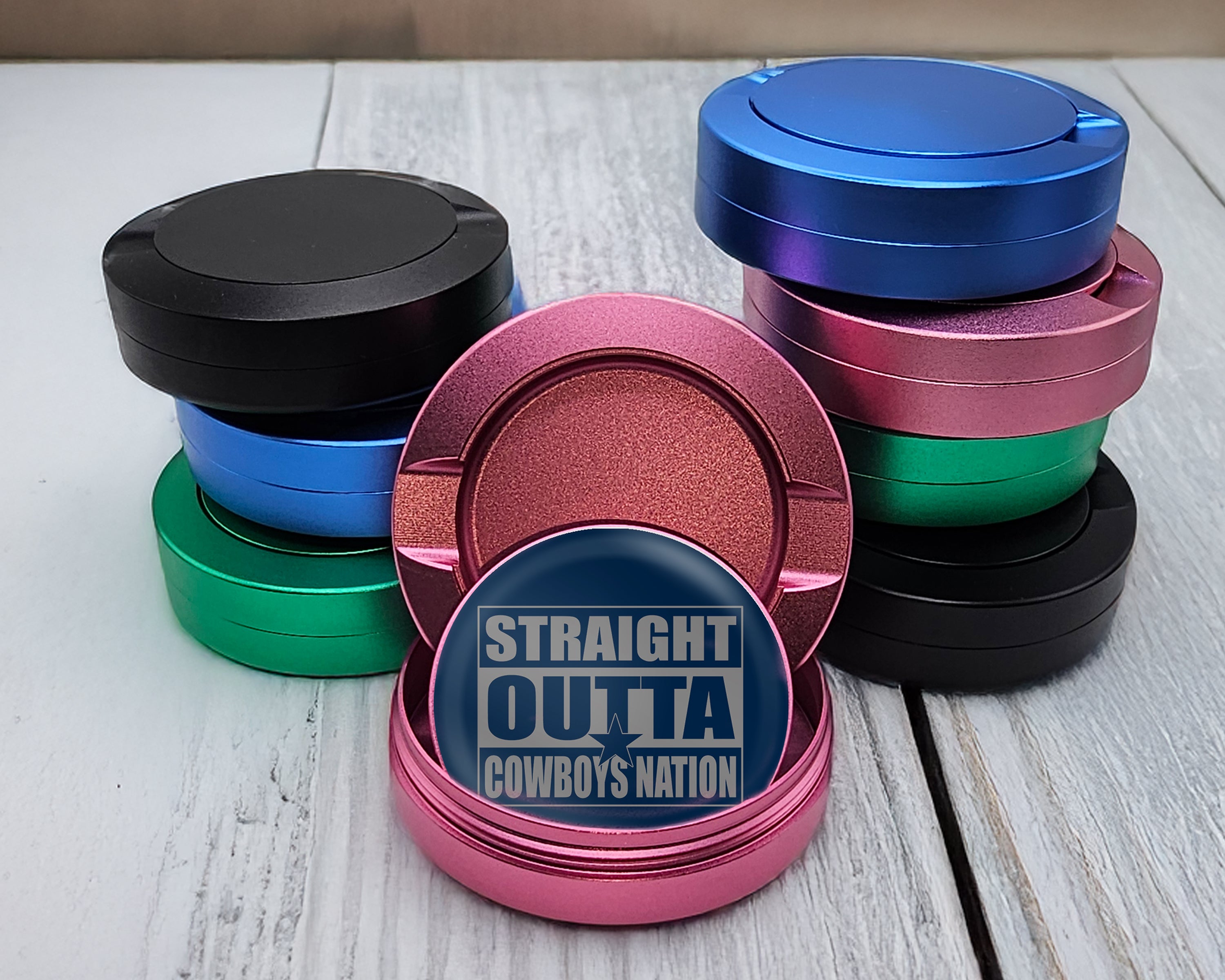 Straight Outta Cowboys Nation Snus Storage Case Pink