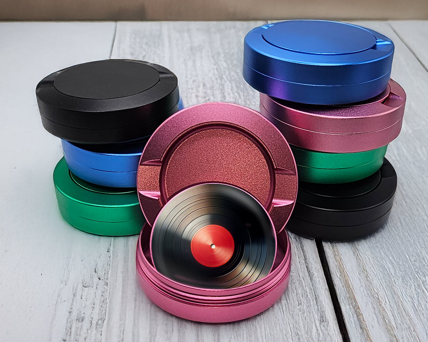 Red Vinyl Record  Snus Storage Case Pink