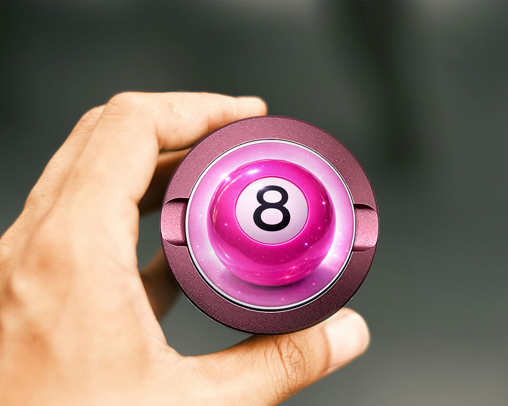 Sparkly Pink 8 Ball Cosmic Pool Aesthetic Snus Storage Case Pink