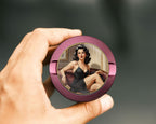 Sultry Vintage Glamour Muse Snus Storage Case Pink