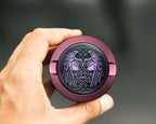 Celestial Wings Knotwork Crest Snus Storage Case Pink