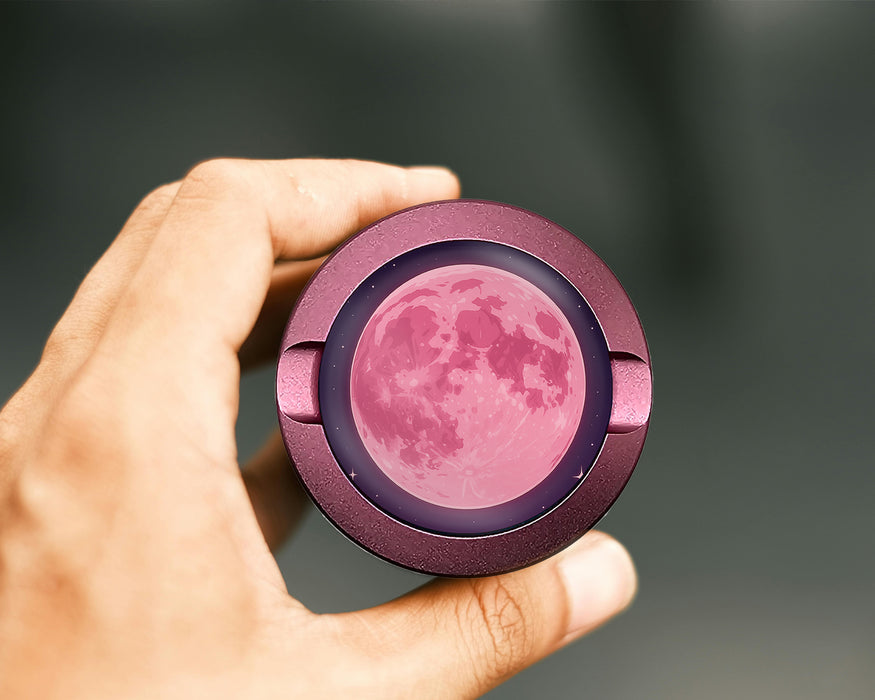 Anime Rose Pink Full Moon Aesthetic Snus Storage Case Pink