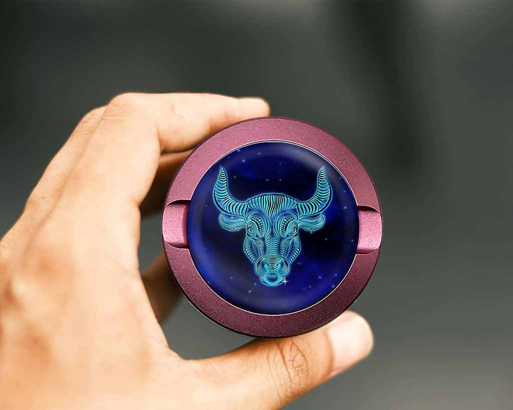 Taurus Zodiac Grinder Snus Storage Case Pink