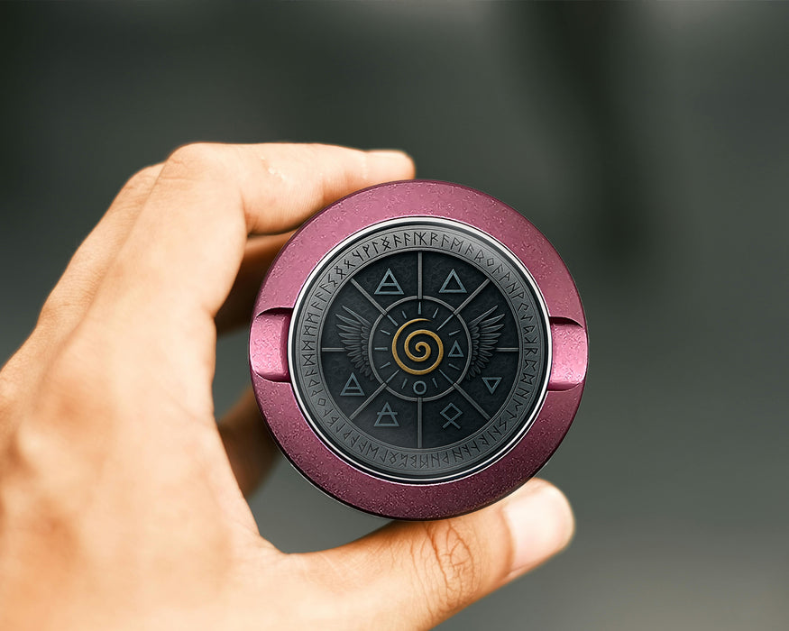 Elemental Spiral Wing Sigil Snus Storage Case Pink