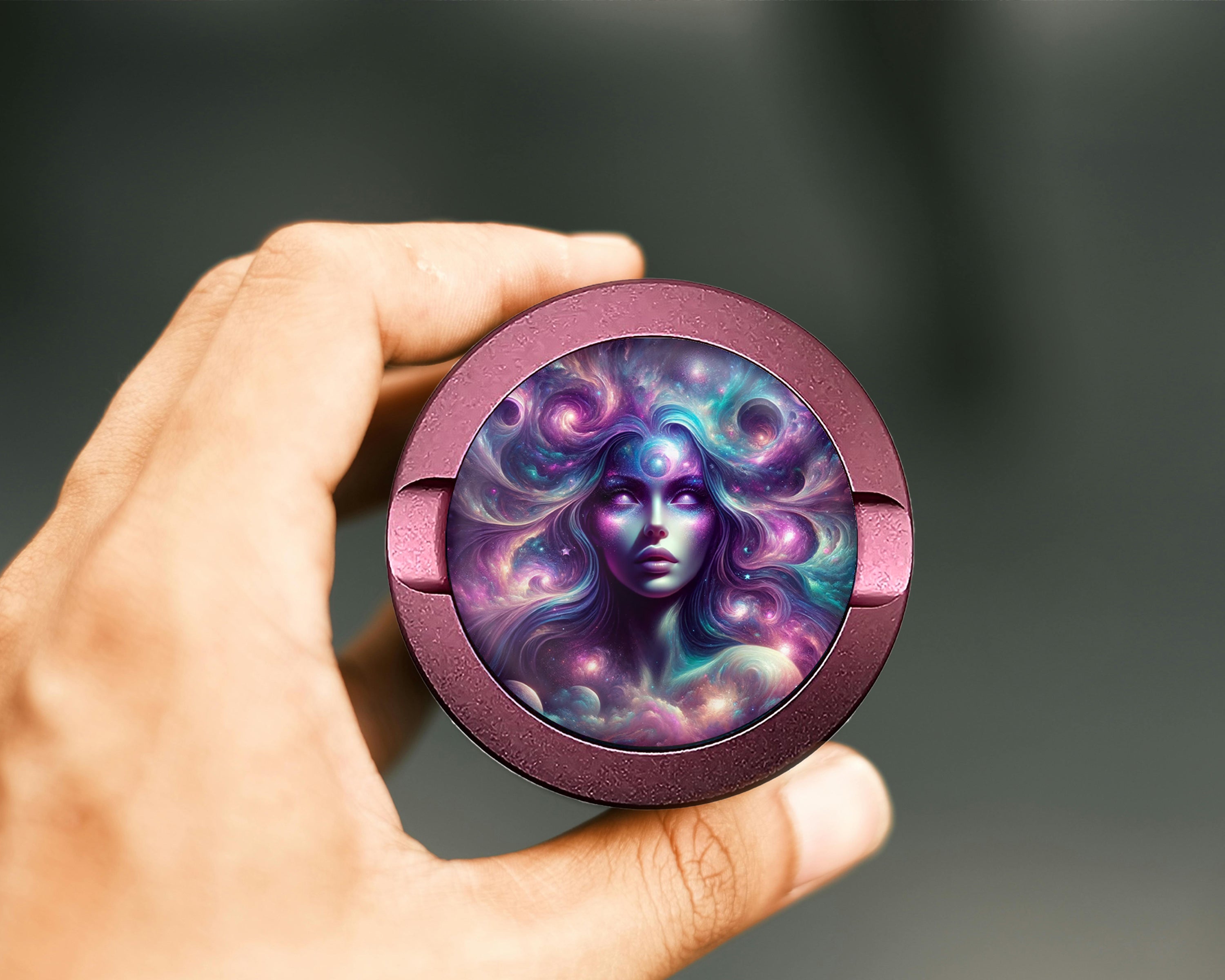 Cosmic Witchy Woman  Snus Storage Case Pink