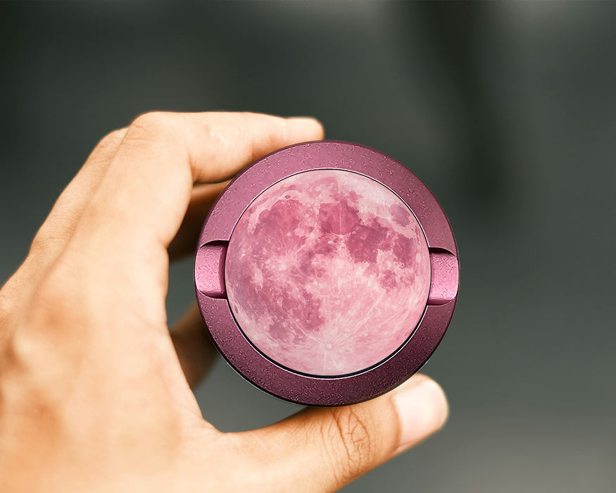 Soft Pink Moon Boho Celestial Vibes Snus Storage Case Pink