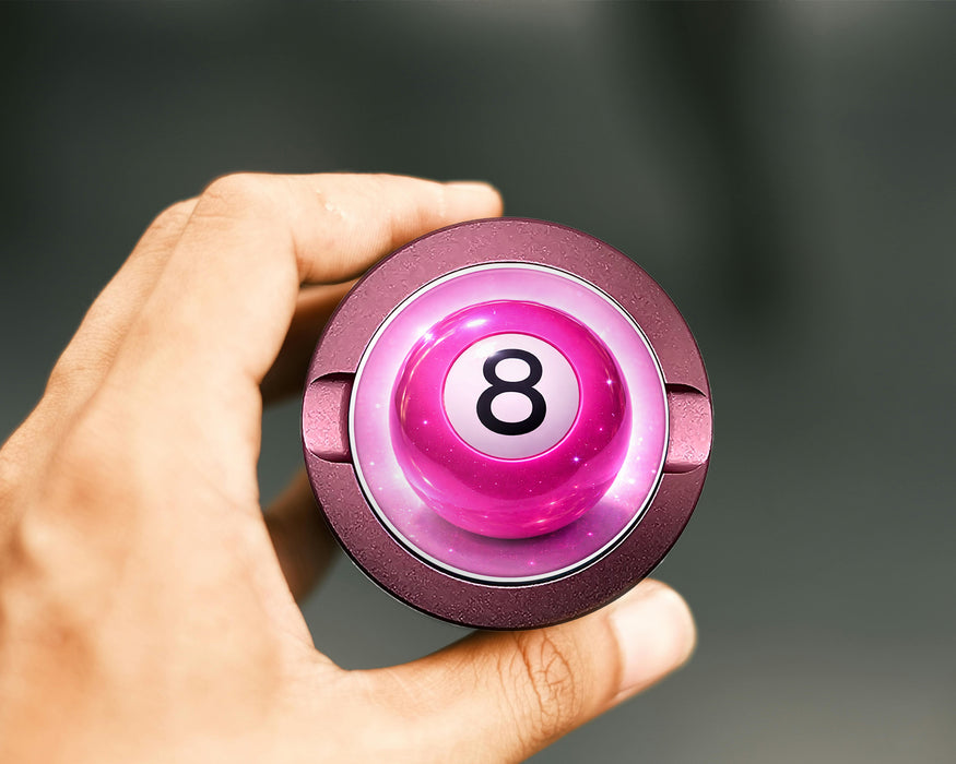 Sparkly Pink 8 Ball Cosmic Pool Aesthetic Snus Storage Case Pink