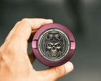Biker Skull Snus Storage Case Pink