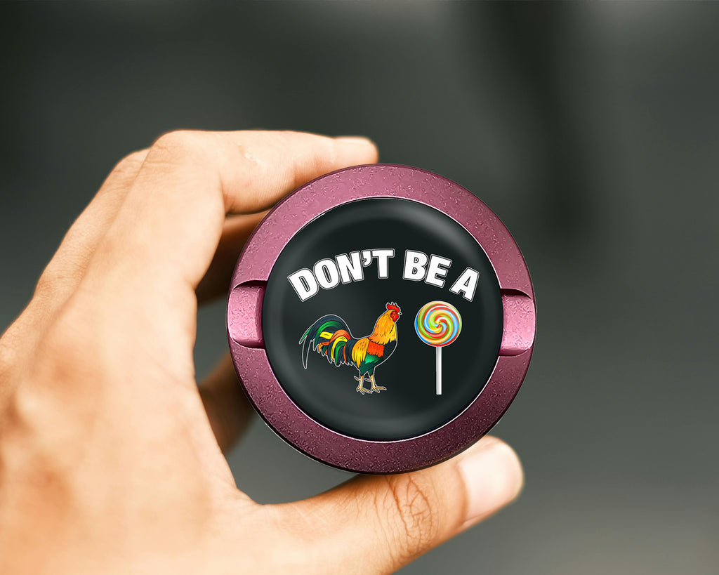 Don't Be A C-ck Lollipop Sucker Snus Storage Case Pink