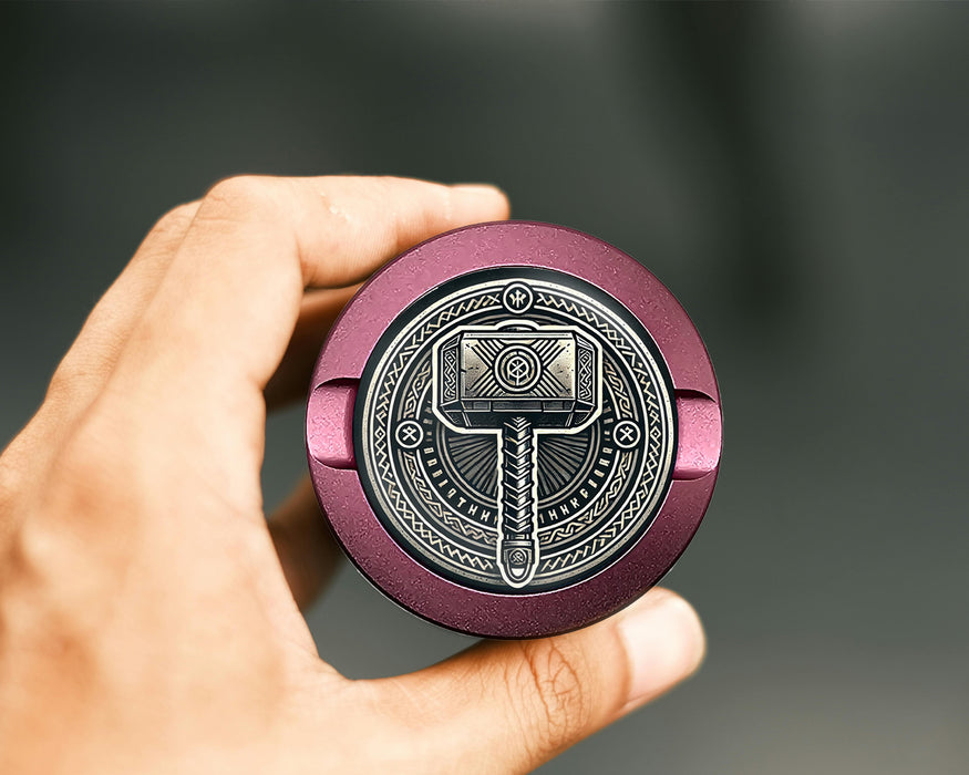Thor's Hammer Mjolnir Snus Storage Case Pink