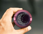 Purple Crescent Moon and Stars Snus Storage Case Pink