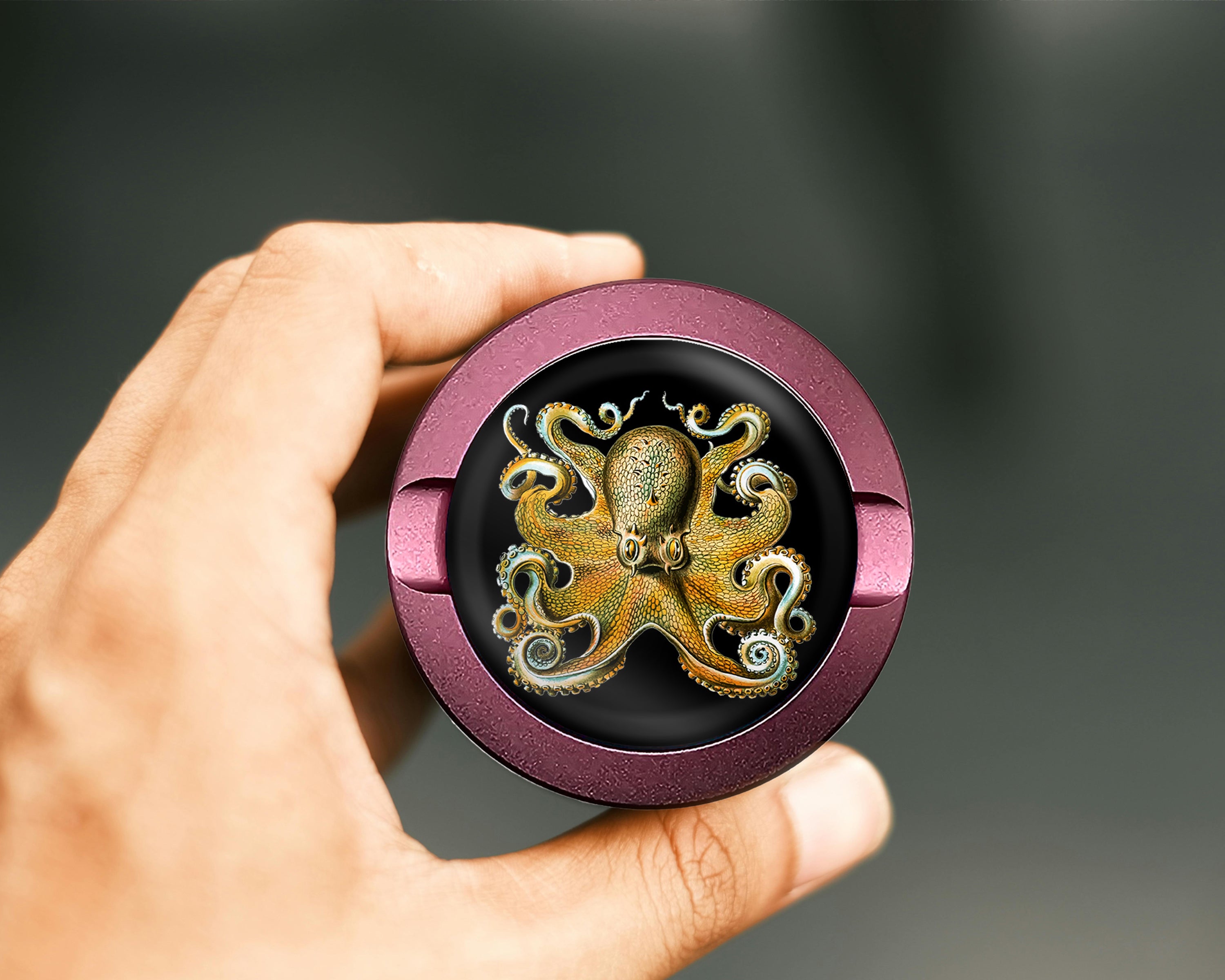 Octopus Grinder Whimsigoth  Snus Storage Case Pink