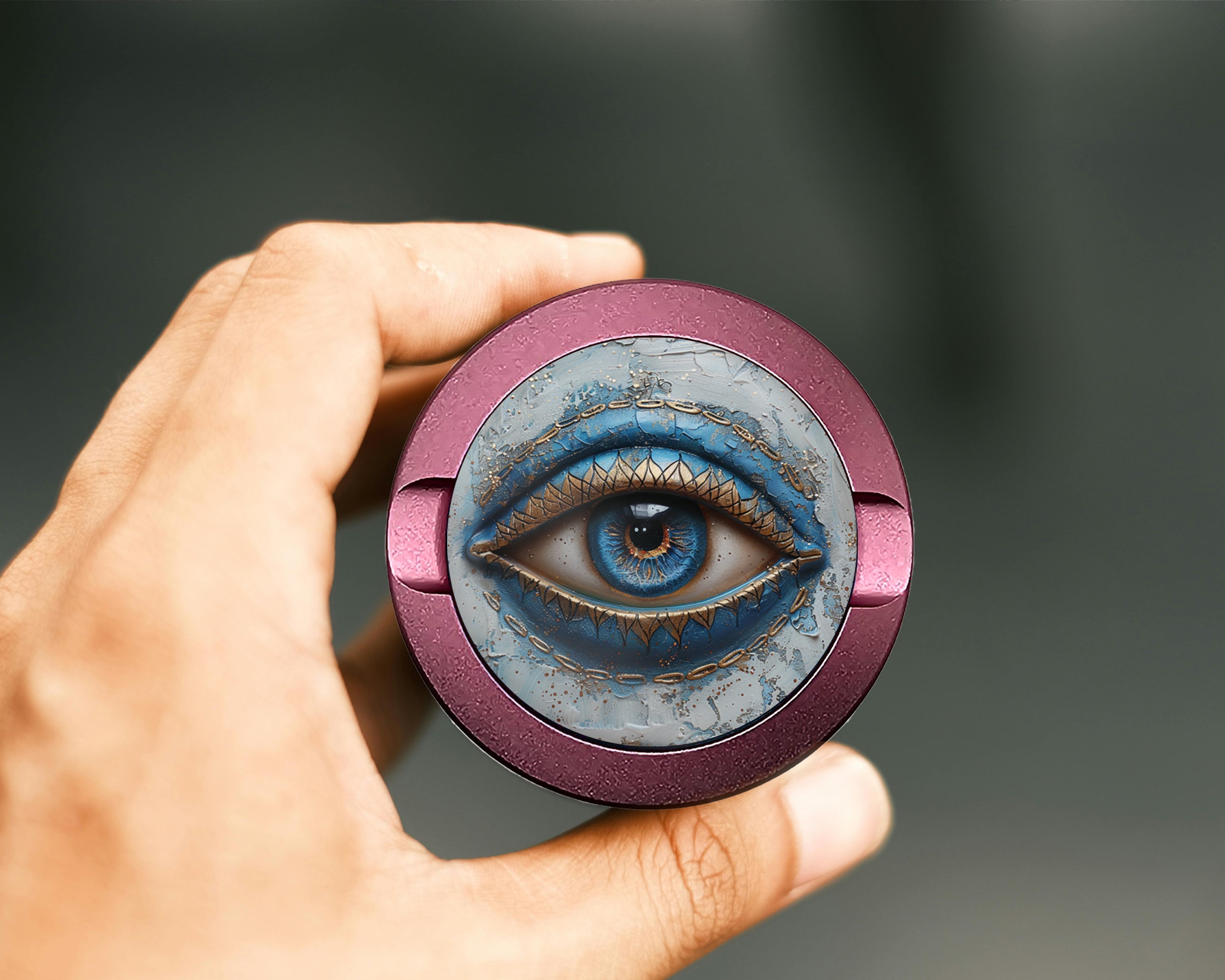 Modern Nazar Evil Eye Snus Storage Case Pink