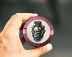 Skull Engine Mashup for Mechanics and Gearheads Snus Storage Case Pink
